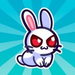 Игра Довольно Странный Кролик: Зажарь Его!